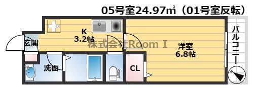 シェルメゾン優・旭化成ヘーベルメゾンHEBEL HAUS(1K/1階)の間取り写真