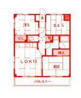 リビックA(2SLDK/3階)の間取り写真