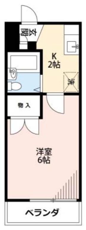 東京ベイクラブ(1K/1階)の間取り写真