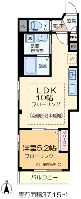 AVENIR 住吉(1LDK/3階)の間取り写真