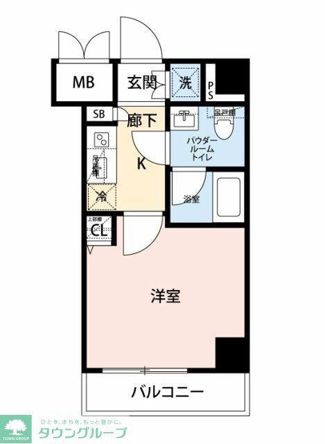 マイナビSTAY横濱吉野町(1K/8階)の間取り写真