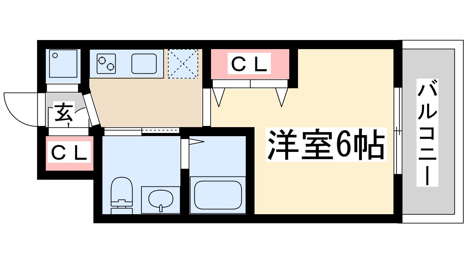 エステムコート新大阪Ⅷレヴォリス(1K/10階)の間取り写真