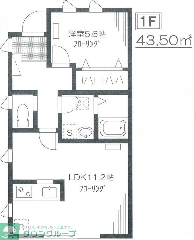 キコハウス(1LDK/1階)の間取り写真