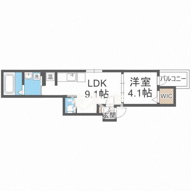 FDS吹田II番館(1LDK/1階)の間取り写真