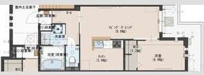 おたふく荘(1LDK/3階)の間取り写真