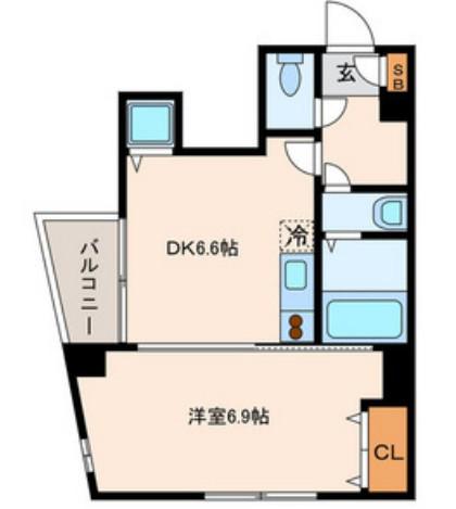 MAGANDA(1DK/4階)の間取り写真