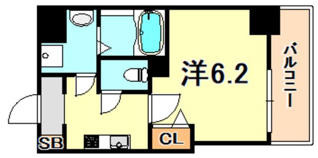GP神戸ステーション(1K/8階)の間取り写真