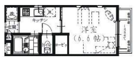 グランド西巣鴨(1K/1階)の間取り写真