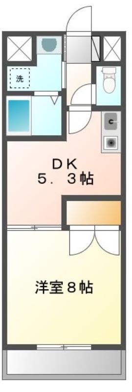 サンシャイン21(1DK/3階)の間取り写真