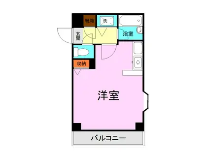 アンビシャス月出(ワンルーム/2階)の間取り写真