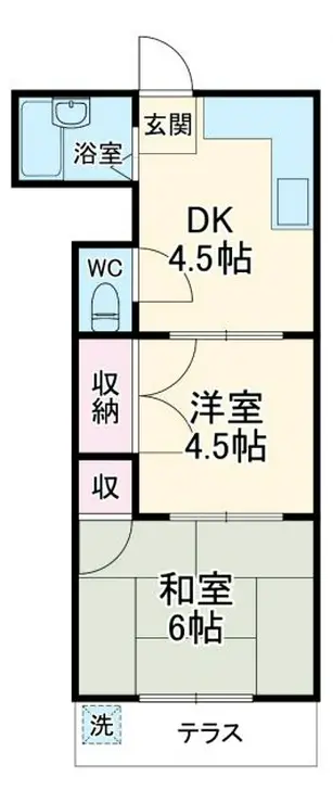 グリンピュア日総 2階階 間取り