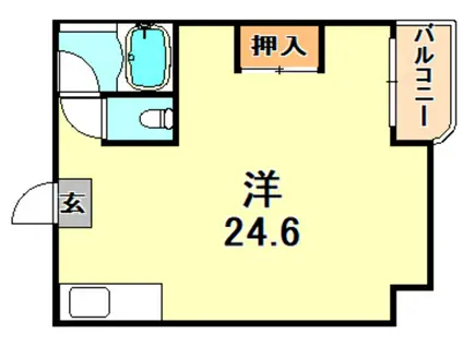 東門エースタウンビル(ワンルーム/4階)の間取り写真