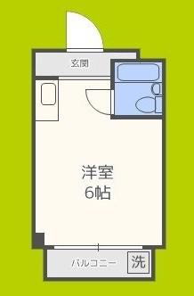 清水728ハイツ(ワンルーム/3階)の間取り写真