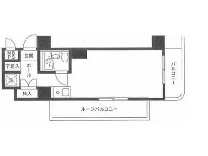 ライオンズマンション吉野町第11(ワンルーム/6階)の間取り写真