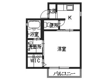 HANABUSAII(1K/1階)の間取り写真