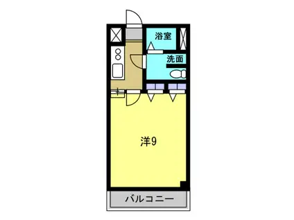 加木屋ビル102(1K/2階)の間取り写真