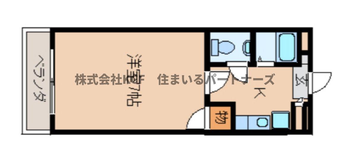 組坂ビルNO.5(1K/5階)の間取り写真