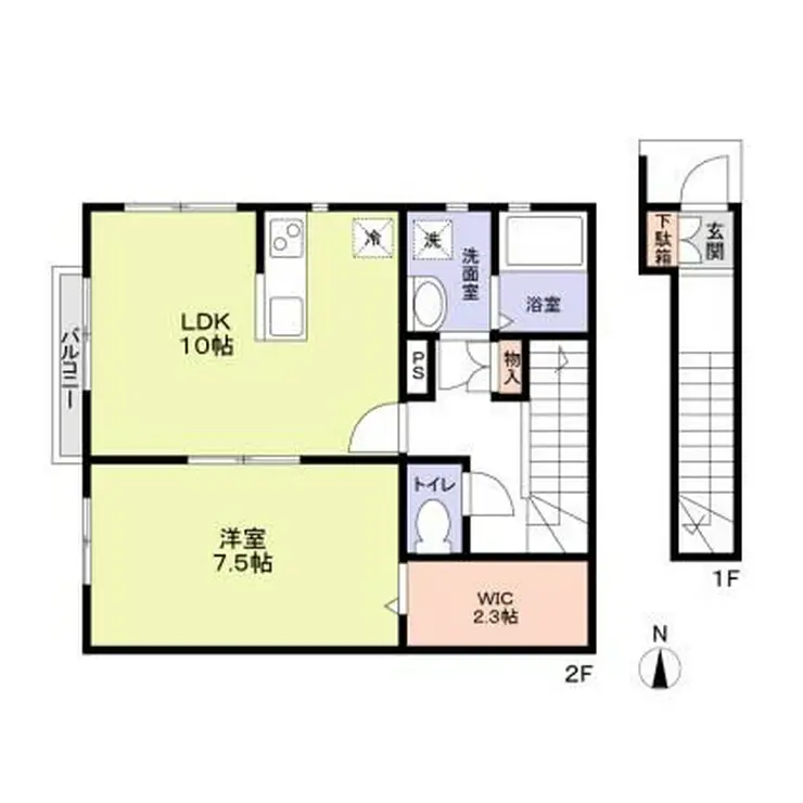 フォルトゥーナ 2階階 間取り