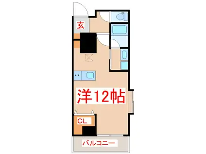 EXCELENTE(ワンルーム/4階)の間取り写真