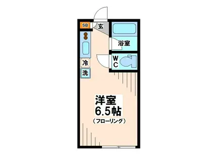 朝日一番館(1K/2階)の間取り写真