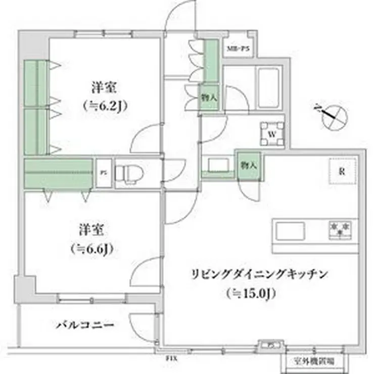 ライオンズガーデン千葉東 4階階 間取り