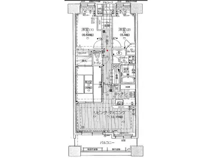 Mシティ西口公園(3LDK/13階)の間取り写真