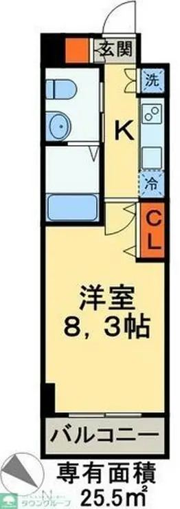 HUMANハイム幕張本郷 4階階 間取り