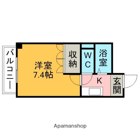 内藤ビル(1K/3階)の間取り写真