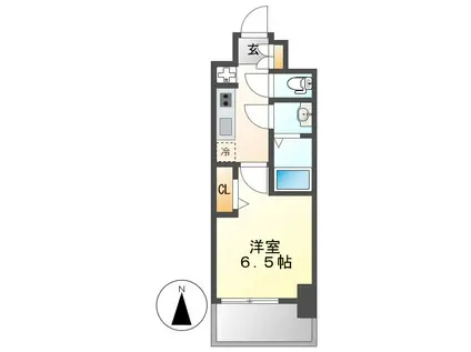 プレサンスNAGOYA本陣(1K/11階)の間取り写真