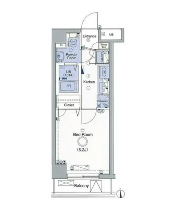 レナトゥス四谷 4階階 間取り