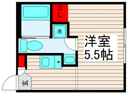 BUZZ西新井(ワンルーム/1階)の間取り写真