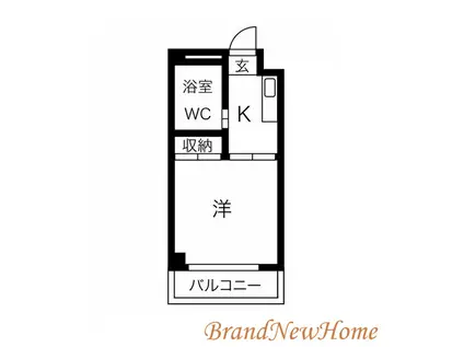 エストラビラ(1K/3階)の間取り写真