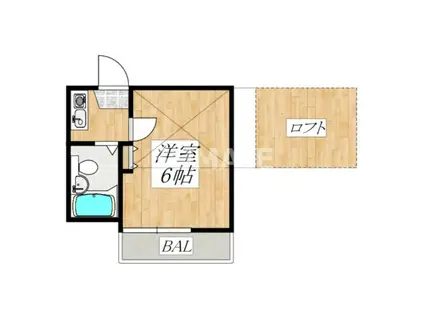 レオパレス21西ヶ原第2(ワンルーム/2階)の間取り写真