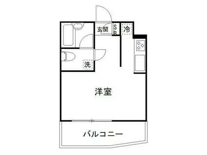 ベルウッド高津(ワンルーム/2階)の間取り写真