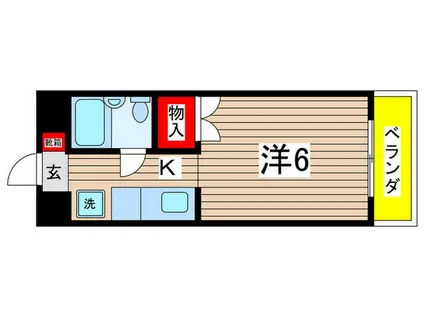 BRIGHTPIACEあゆち(1K/3階)の間取り写真