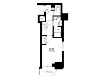 グローバン板橋(1K/2階)の間取り写真