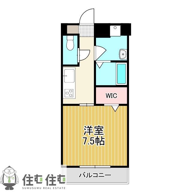 愛コーポレーションカネタ(1K/1階)の間取り写真