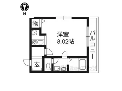 PARKSIDE秀泉(1K/1階)の間取り写真