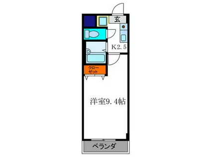 ROYAL・M・井口(1K/2階)の間取り写真