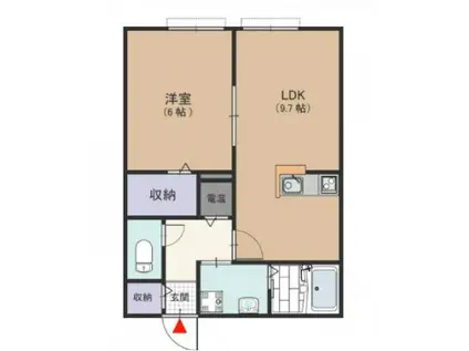 アルヴェアーレ(1LDK/2階)の間取り写真