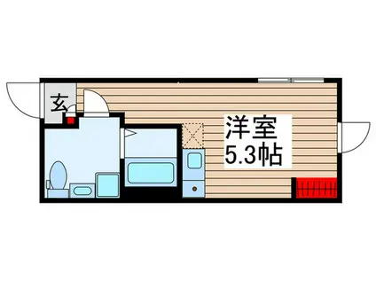 WILLE NISHIARAI II(ワンルーム/1階)の間取り写真