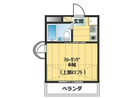 ブルースカイマンション(1K/3階)の間取り写真