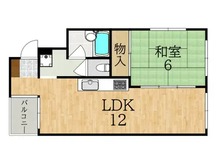 アゼリアヒルズ(1LDK/3階)の間取り写真