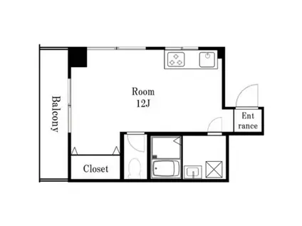 メゾンカプリコーン(ワンルーム/3階)の間取り写真