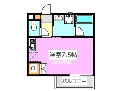 ロイヤル中十条II(ワンルーム/1階)の間取り写真