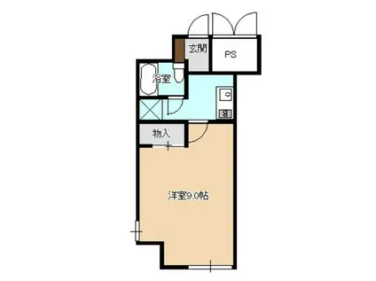 盛岡ダイカンプラザCITY(1K/12階)の間取り写真