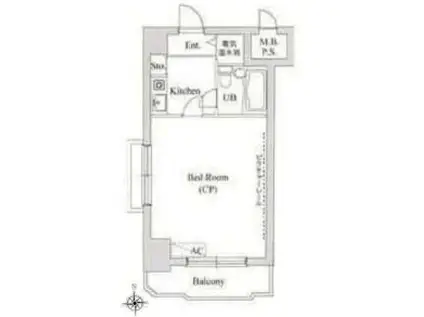 ジェイパーク両国(1K/7階)の間取り写真