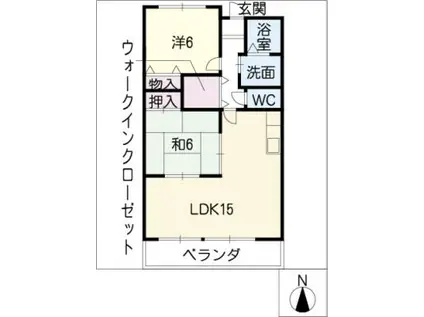正和マンション(2LDK/3階)の間取り写真