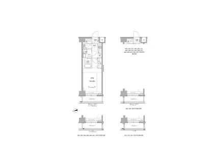 RELUXIA GRANDE川崎(1K/7階)の間取り写真