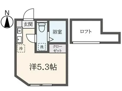 ソリッド・リファイン星川(ワンルーム/2階)の間取り写真